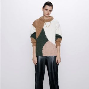 Zara Colorblock Sweater